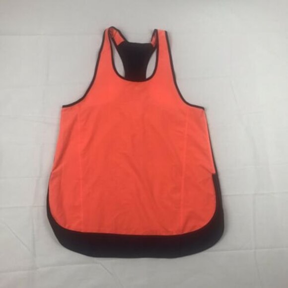 Lululemon Pump It Up Tank Top Singlet Flare‎ Orange Inkwell Blue Size 6 - Picture 10 of 10